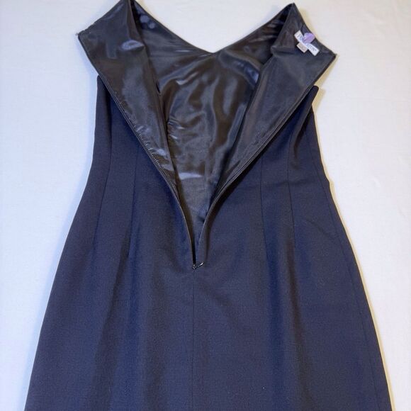 Pendleton Sheath Dress Women 4 Virgin Wool Black Pencil Knee Quiet Luxury Career - Picture 5 of 16